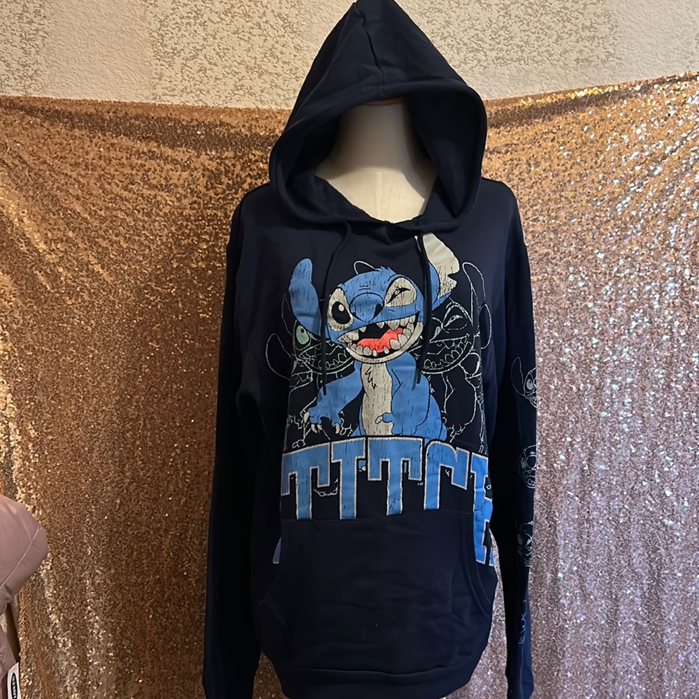 Disney Stitch blue sweatshirt (Large)